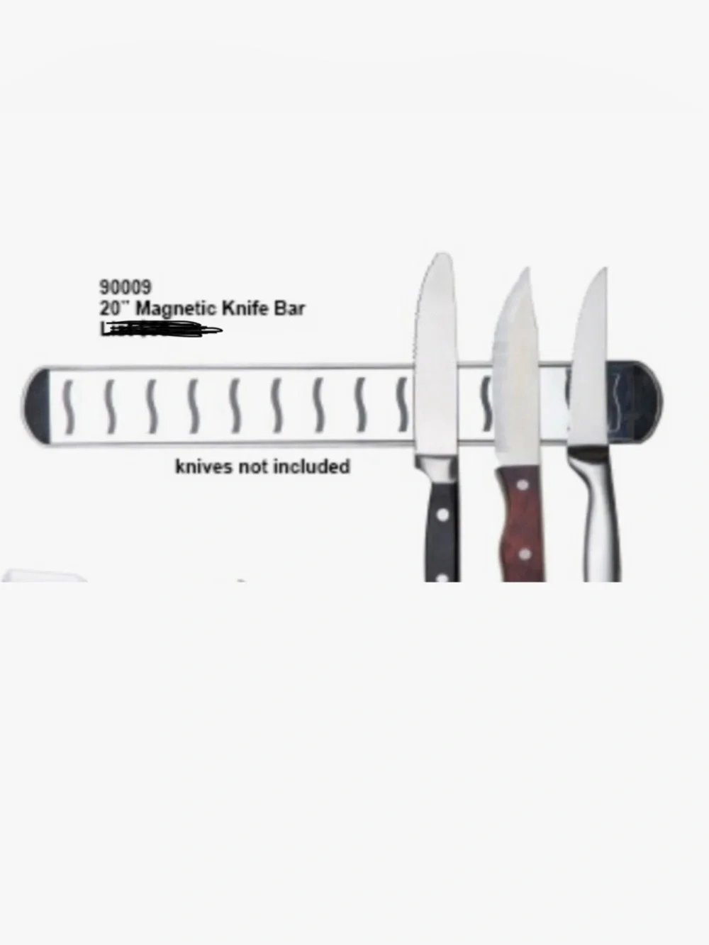 MIU Stainless Steel Magnetic Knife Bar 20”